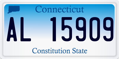 CT license plate AL15909