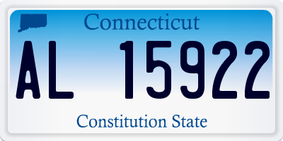 CT license plate AL15922