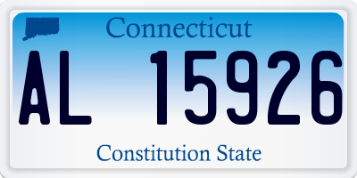 CT license plate AL15926