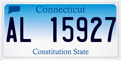CT license plate AL15927