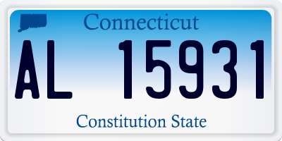 CT license plate AL15931