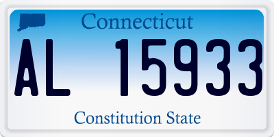 CT license plate AL15933
