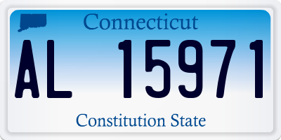 CT license plate AL15971