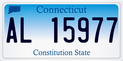 CT license plate AL15977