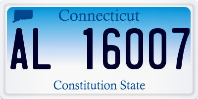 CT license plate AL16007