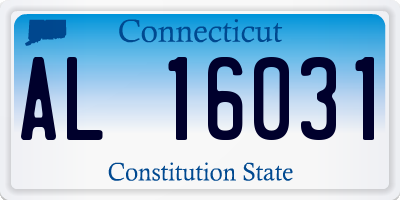 CT license plate AL16031