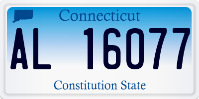CT license plate AL16077