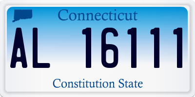 CT license plate AL16111