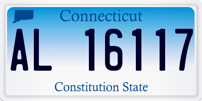 CT license plate AL16117