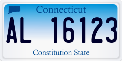 CT license plate AL16123