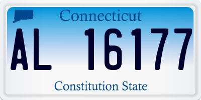 CT license plate AL16177