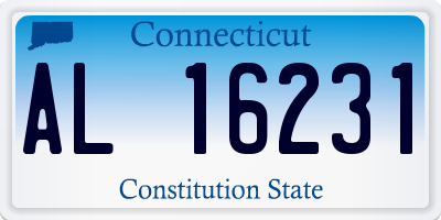 CT license plate AL16231