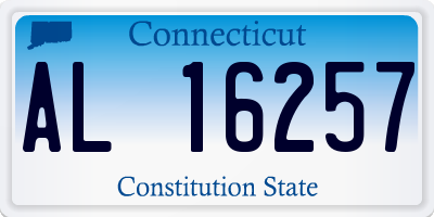 CT license plate AL16257