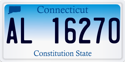 CT license plate AL16270