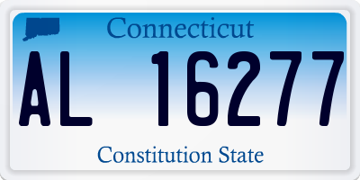 CT license plate AL16277