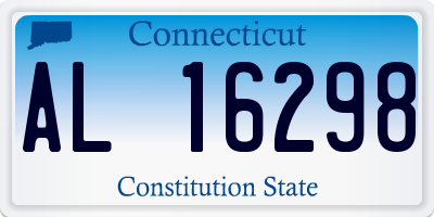 CT license plate AL16298