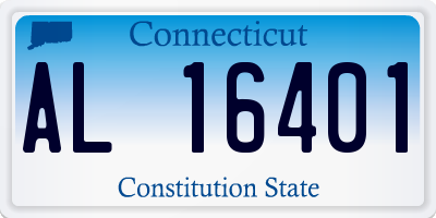 CT license plate AL16401