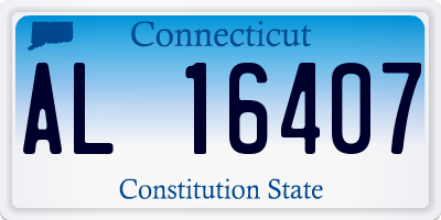 CT license plate AL16407