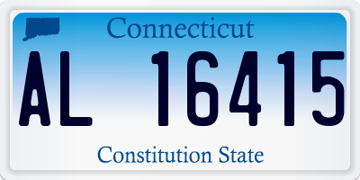 CT license plate AL16415