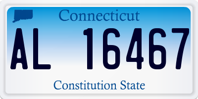 CT license plate AL16467