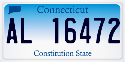 CT license plate AL16472