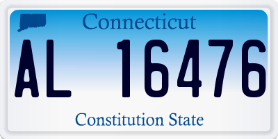 CT license plate AL16476