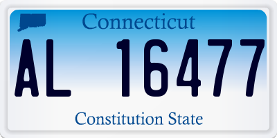 CT license plate AL16477