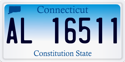 CT license plate AL16511