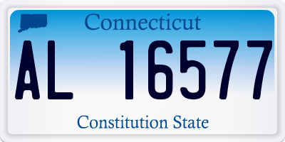 CT license plate AL16577