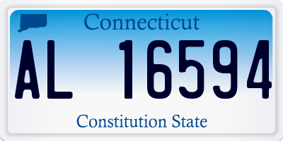 CT license plate AL16594