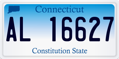 CT license plate AL16627