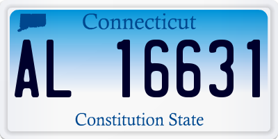 CT license plate AL16631
