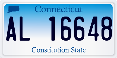 CT license plate AL16648