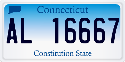 CT license plate AL16667