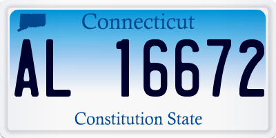 CT license plate AL16672