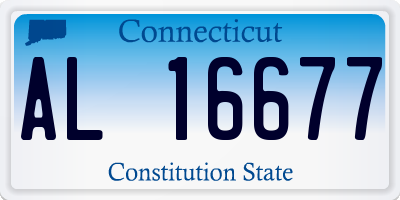 CT license plate AL16677