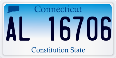 CT license plate AL16706