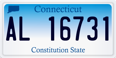 CT license plate AL16731