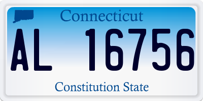 CT license plate AL16756