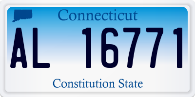 CT license plate AL16771