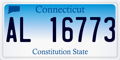 CT license plate AL16773