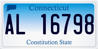 CT license plate AL16798