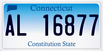 CT license plate AL16877