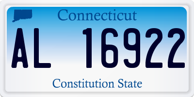 CT license plate AL16922