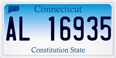 CT license plate AL16935