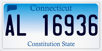 CT license plate AL16936