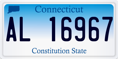 CT license plate AL16967