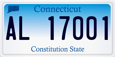CT license plate AL17001