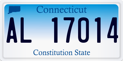 CT license plate AL17014