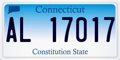 CT license plate AL17017